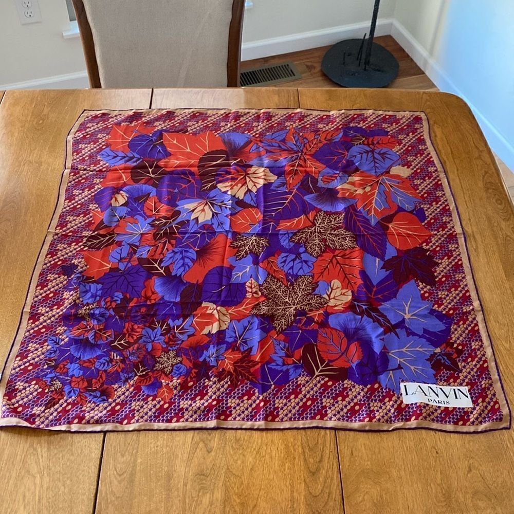 Vintage Lanvin silk scarf